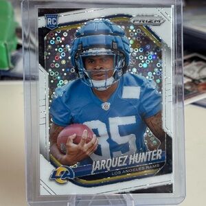 🔥 2025 Jarquez Hunter Panini Prizm White Disco Prizm Rookie card.